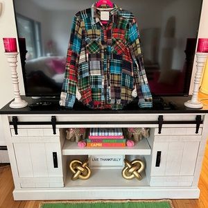 FREE PEOPLE LOST IN PLAID FLANNEL